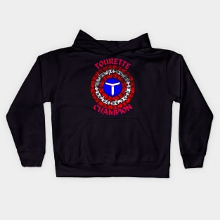 Tourette Champion Hero Shield Kids Hoodie